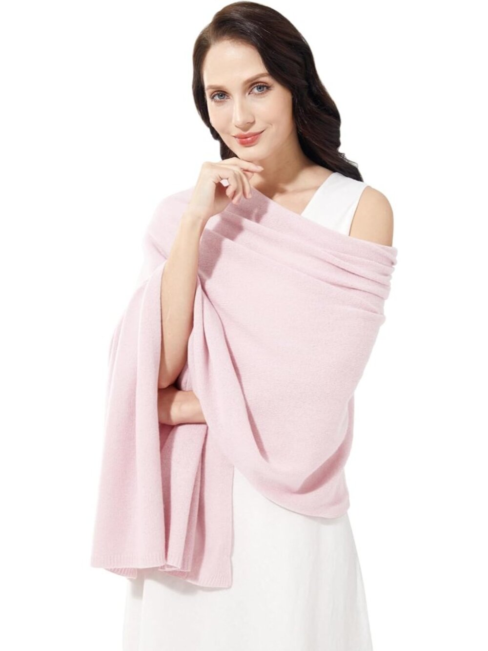 〽️Women's Cashmere Shawl Sakura Weddingl Winter Classic Shoulder Wrap 87"x28"